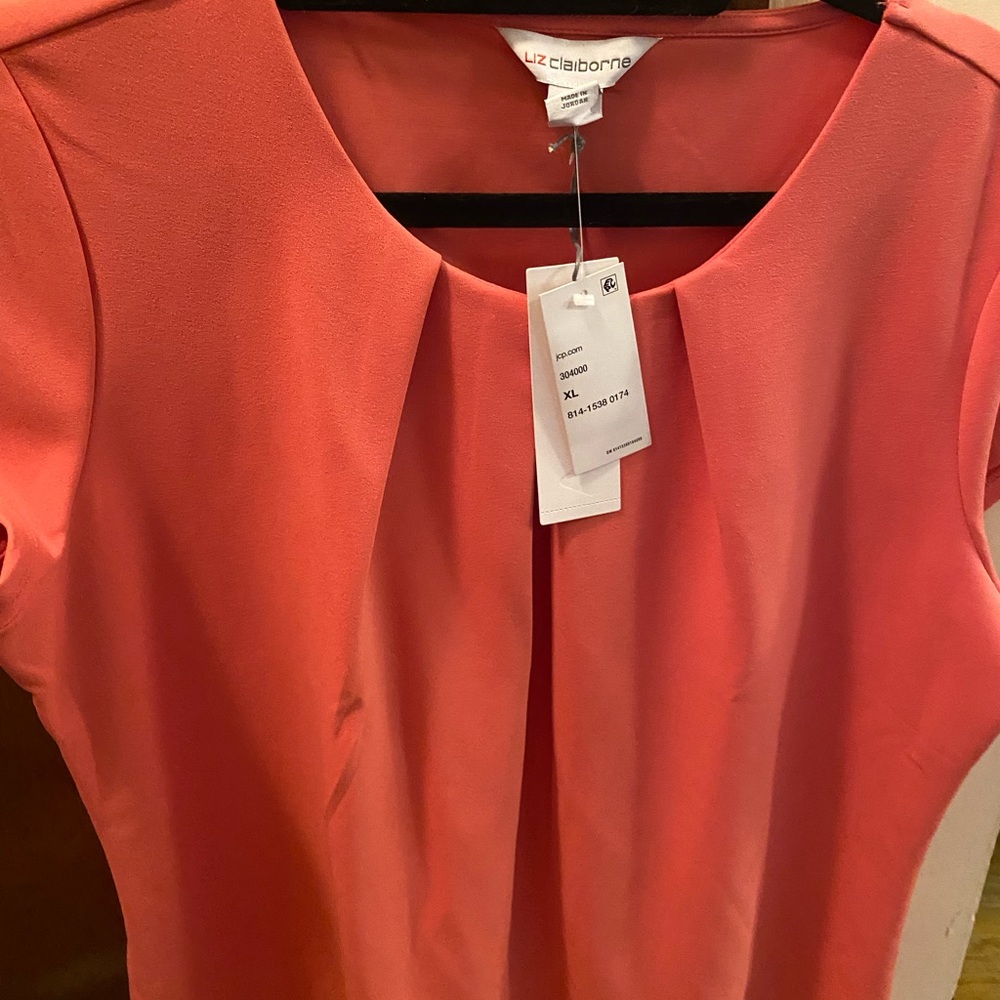 Liz Claiborne Coral blouse